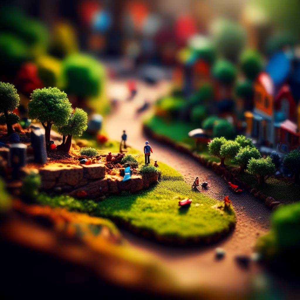 SD-SPIF generated miniature interactive village